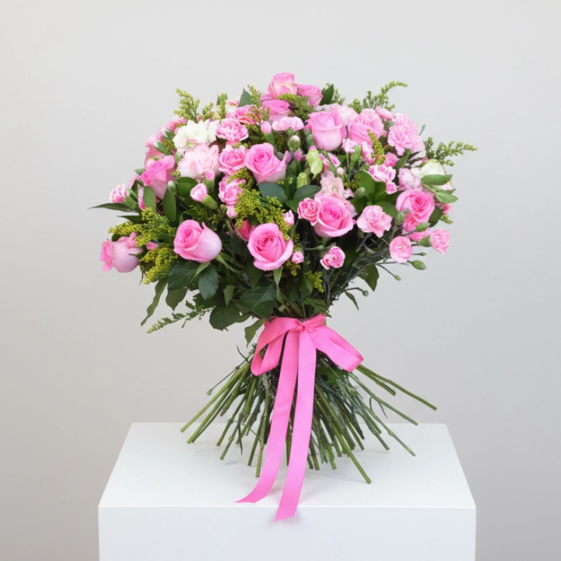 Pink Roses Flower Bouquet